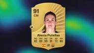 Alexia Putellas is one of the pillars in the central midfield for both Barcelona and Spain's women's team (Image via EA Sports)